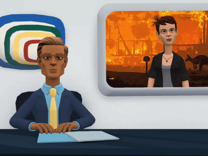 Preview of E-Learning content showing dialogue and conversation.