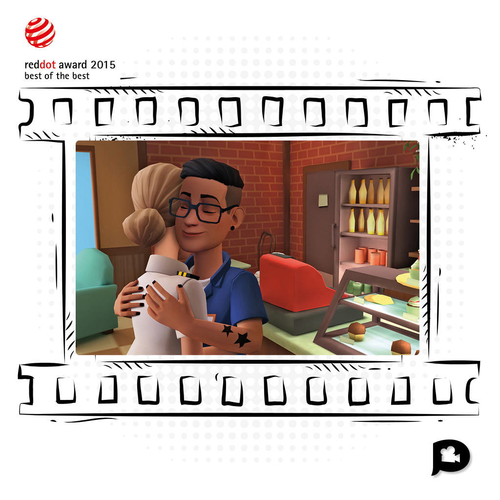 Screenshot from Plotagon Studio mobile app.